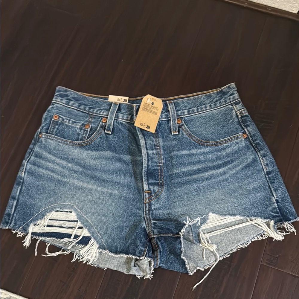 Levi 501 Denim High-Waisted Women Shorts